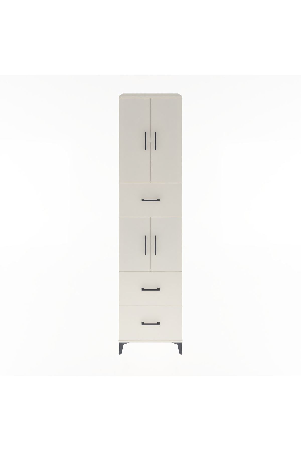 Hyperion Dolap 3 Raflı 3 Çekmeceli 4 Kapaklı 60x44x243 - S65M071V1B