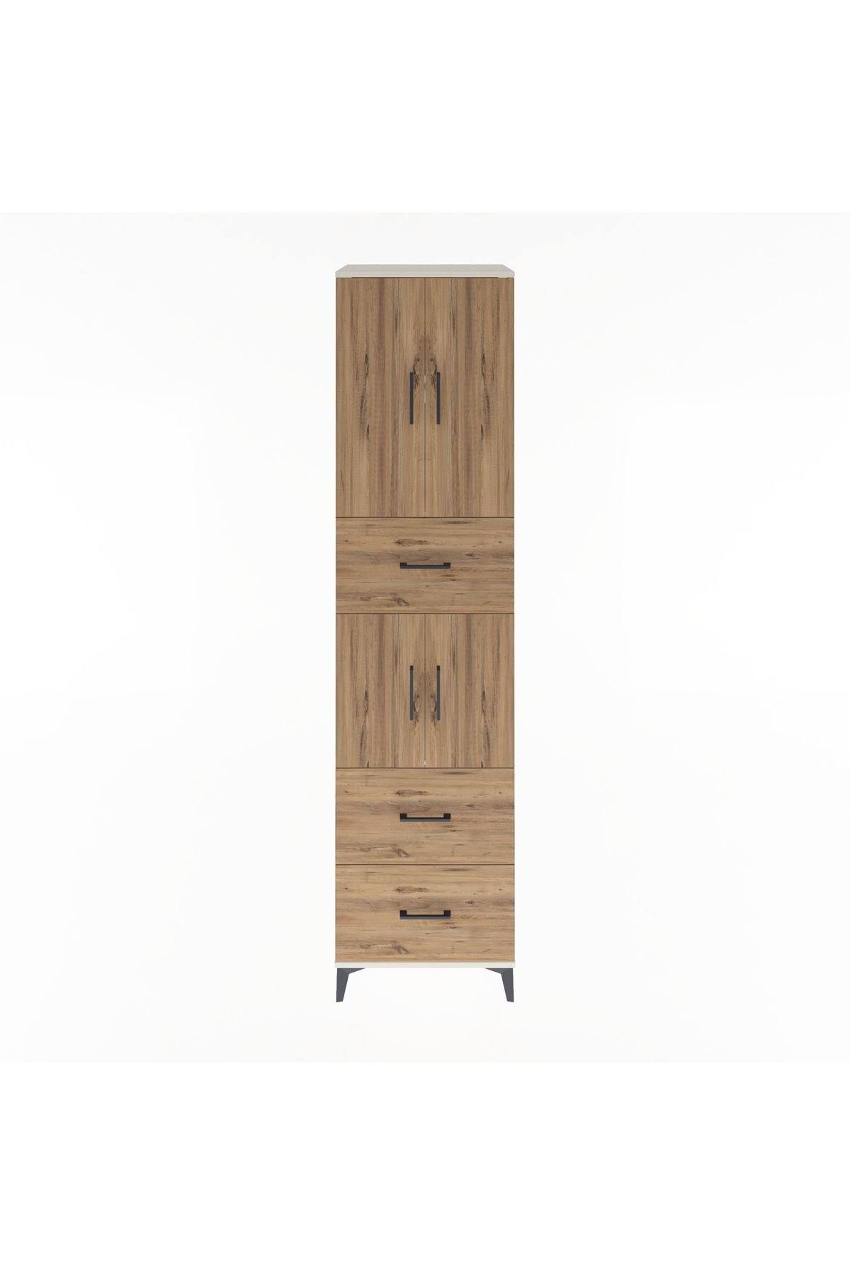 Hyperion Dolap 3 Raflı 3 Çekmeceli 4 Kapaklı 60x44x243 - S65M071V3B