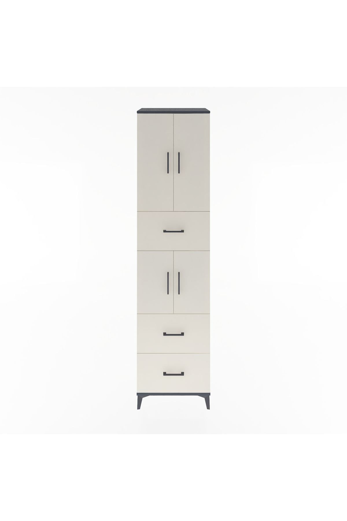 Hyperion Dolap 3 Raflı 3 Çekmeceli 4 Kapaklı 60x44x243 - S65M071V4B
