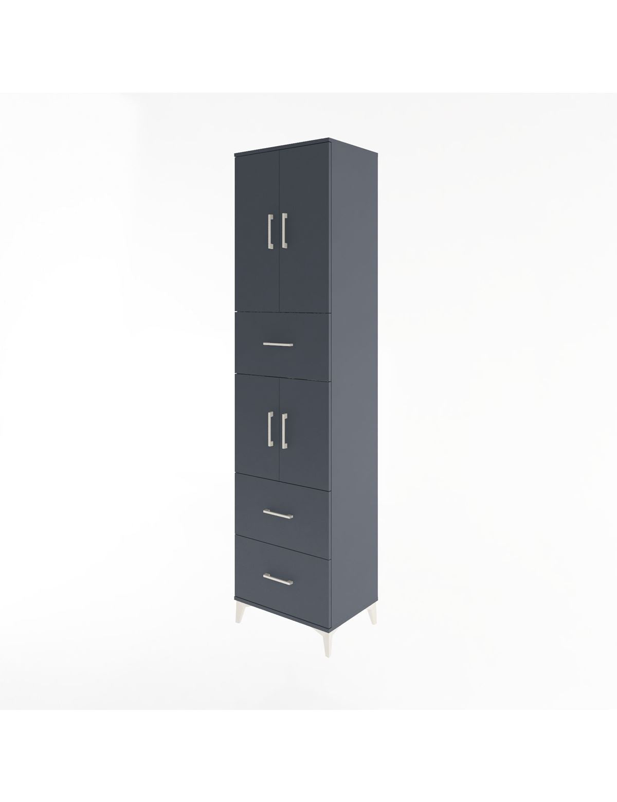 Hyperion Dolap 3 Raflı 3 Çekmeceli 4 Kapaklı 60x44x243 - S65M071V5B