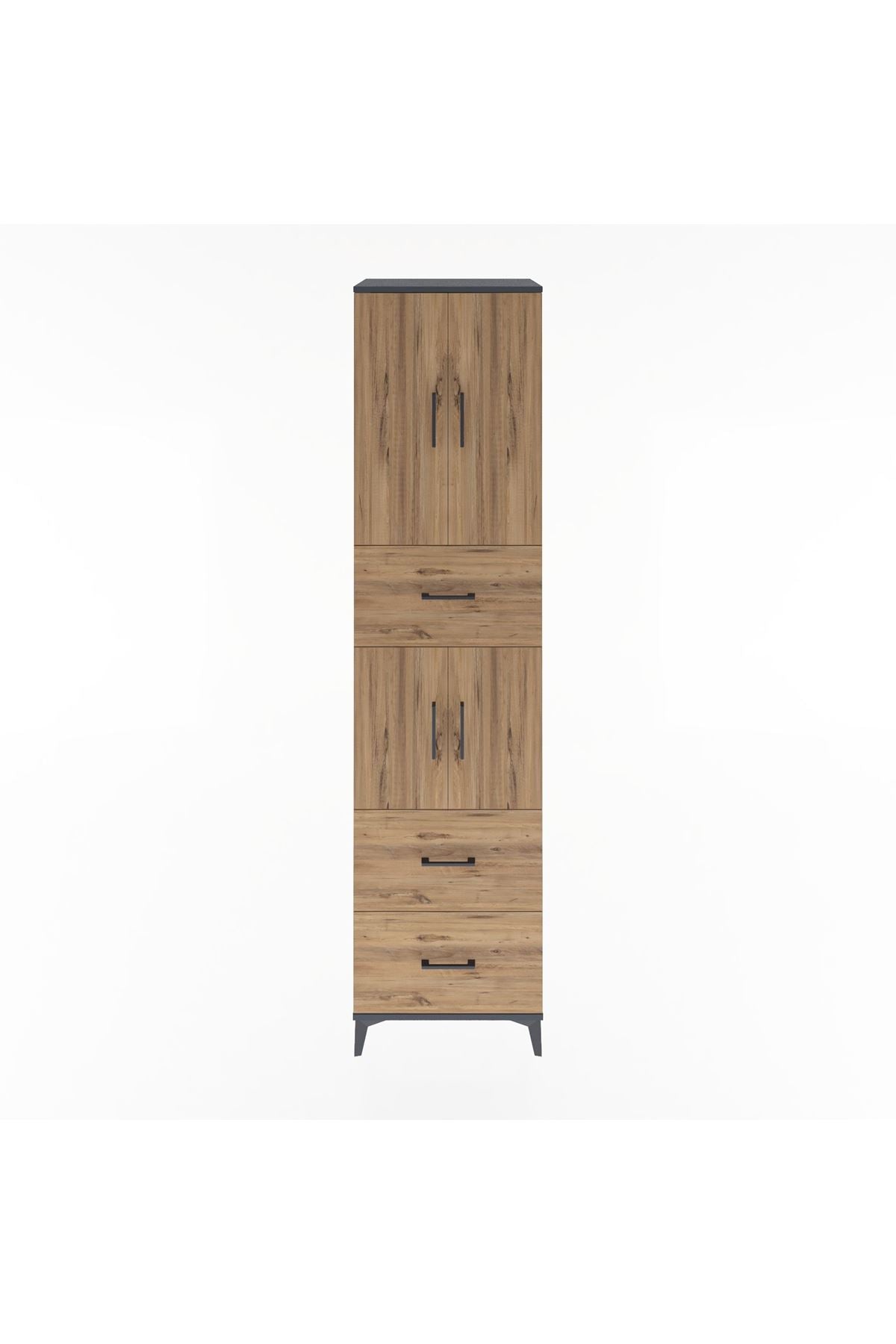 Hyperion Dolap 3 Raflı 3 Çekmeceli 4 Kapaklı 60x44x243 - S65M071V6B