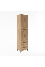 Hyperion Dolap 3 Raflı 3 Çekmeceli 4 Kapaklı 60x44x243 - S65M071V9B