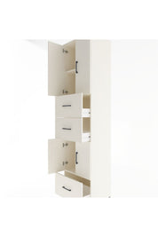 Hyperion Dolap 3 Raflı 3 Çekmeceli 4 Kapaklı 60x44x243 - S65M072V1B