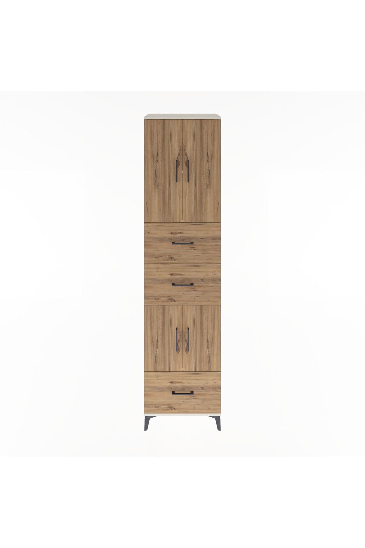 Hyperion Dolap 3 Raflı 3 Çekmeceli 4 Kapaklı 60x44x243 - S65M072V3B