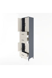 Hyperion Dolap 3 Raflı 3 Çekmeceli 4 Kapaklı 60x44x243 - S65M072V4B