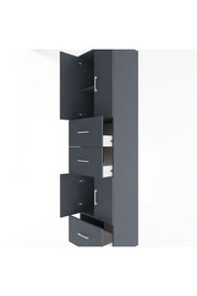 Hyperion Dolap 3 Raflı 3 Çekmeceli 4 Kapaklı 60x44x243 - S65M072V5B
