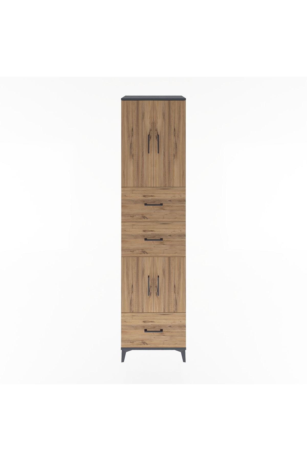 Hyperion Dolap 3 Raflı 3 Çekmeceli 4 Kapaklı 60x44x243 - S65M072V6B
