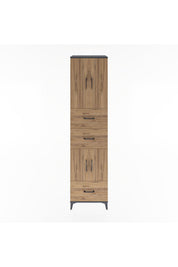 Hyperion Dolap 3 Raflı 3 Çekmeceli 4 Kapaklı 60x44x243 - S65M072V6B
