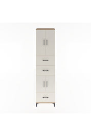 Hyperion Dolap 3 Raflı 3 Çekmeceli 4 Kapaklı 60x44x243 - S65M072V7B