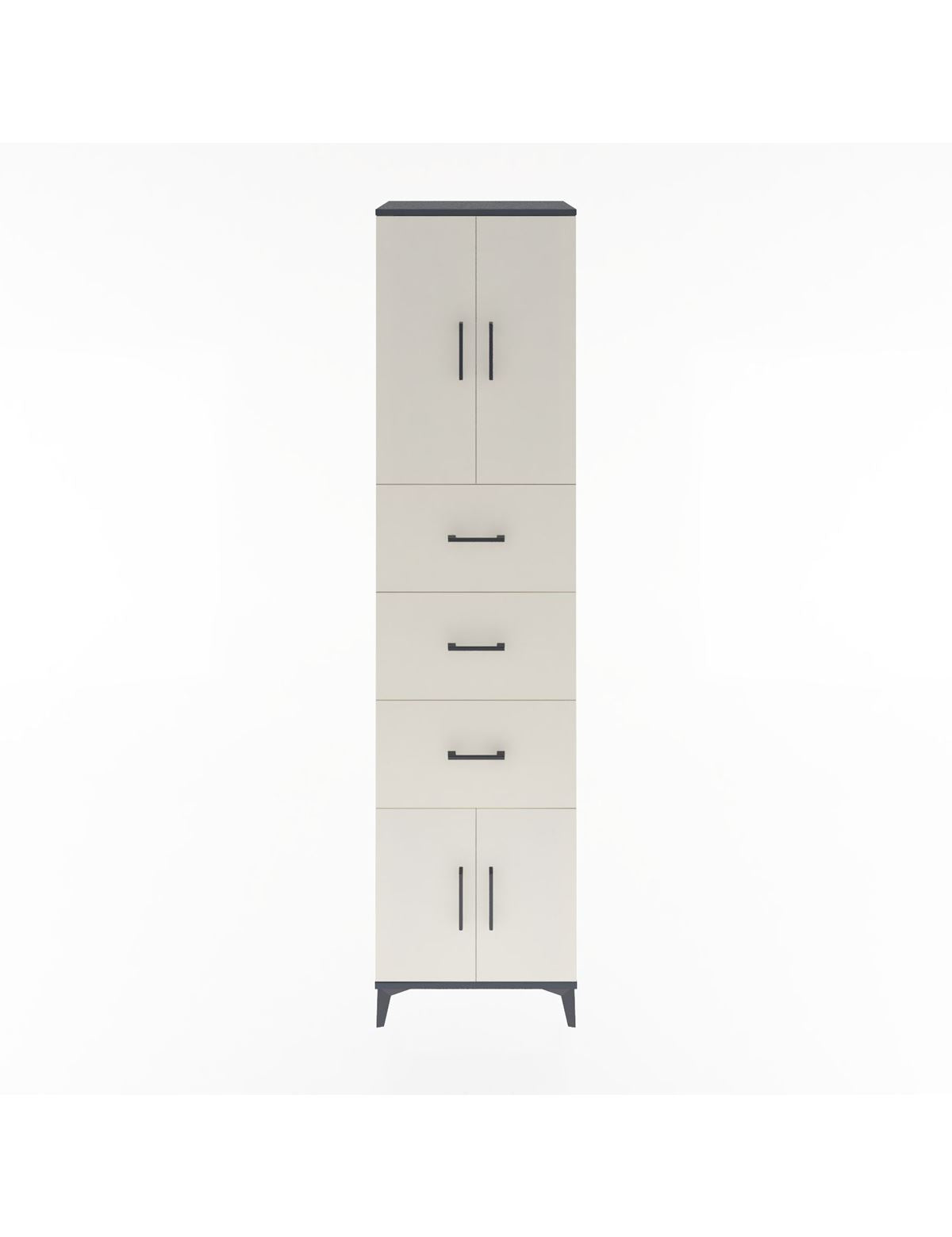 Hyperion Dolap 2 Raflı 3 Çekmeceli 4 Kapaklı 60x44x243 - S65M073V4B