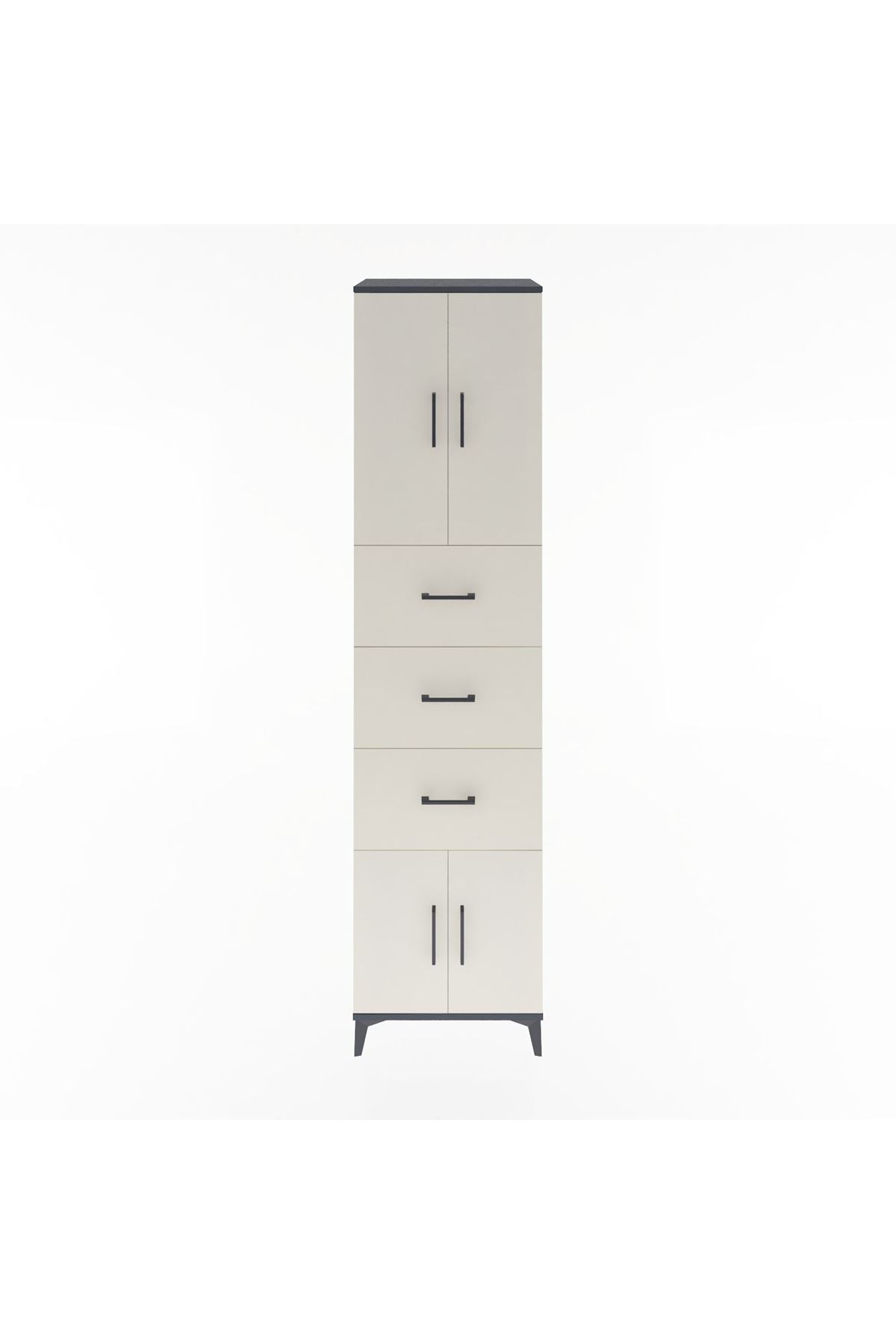 Hyperion Dolap 2 Raflı 3 Çekmeceli 4 Kapaklı 60x44x243 - S65M073V4B