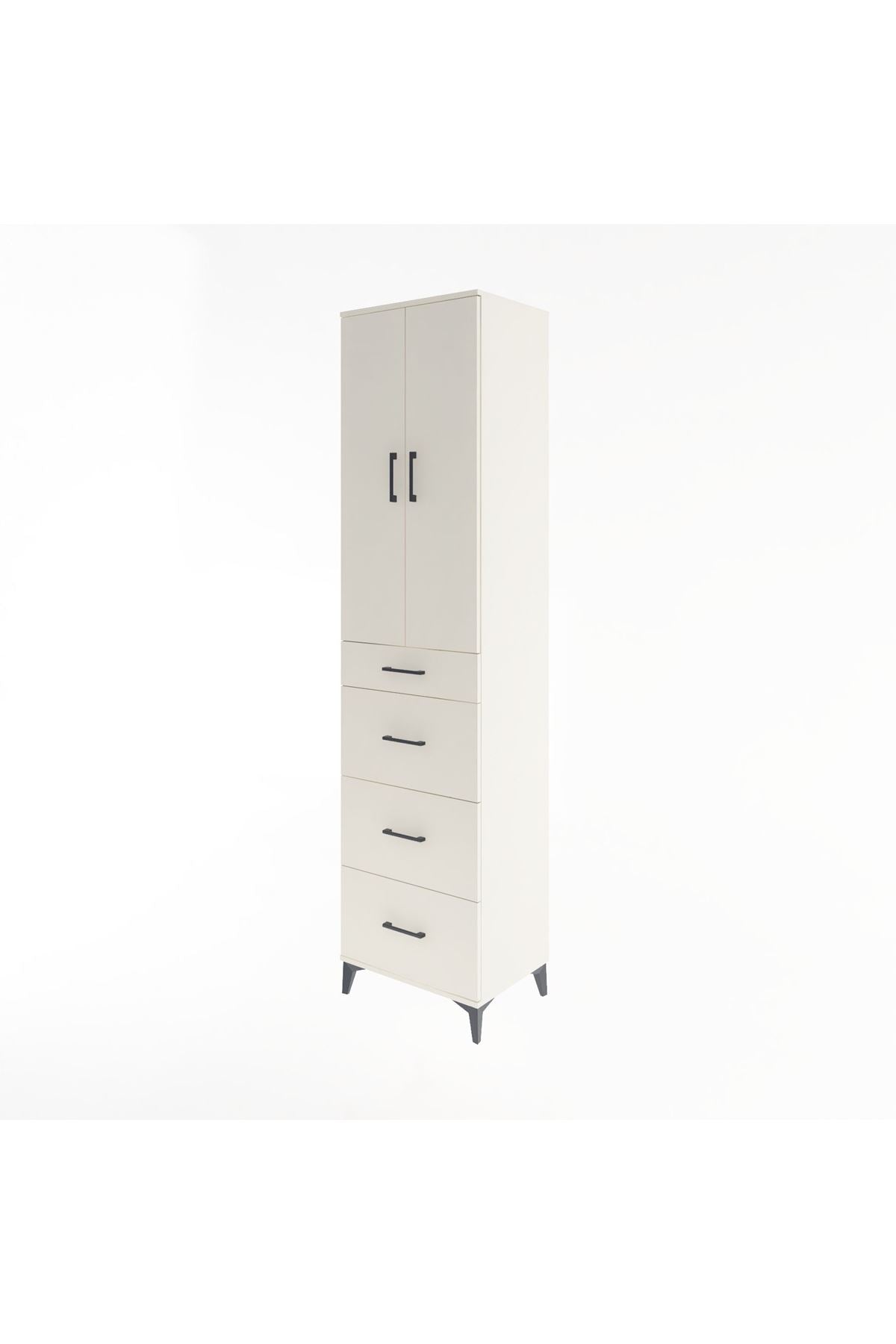 Hyperion Dolap 3 Raflı 4 Çekmeceli 2 Kapaklı 60x44x243 - S65M074V1B