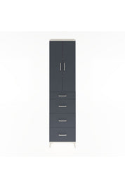 Hyperion Dolap 3 Raflı 4 Çekmeceli 2 Kapaklı 60x44x243 - S65M074V2B