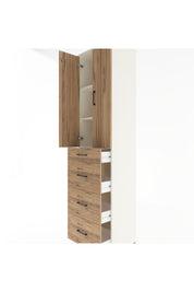 Hyperion Dolap 3 Raflı 4 Çekmeceli 2 Kapaklı 60x44x243 - S65M074V3B