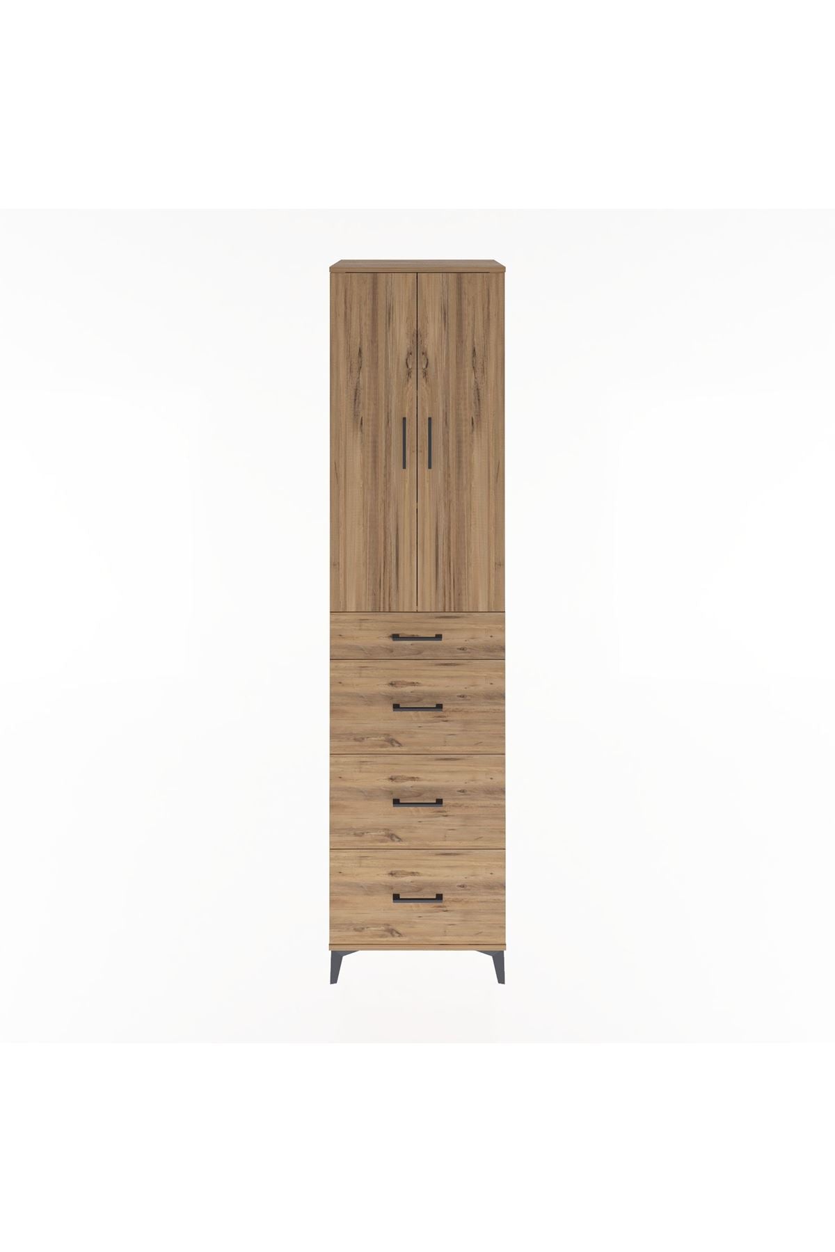 Hyperion Dolap 3 Raflı 4 Çekmeceli 2 Kapaklı 60x44x243 - S65M074V9B