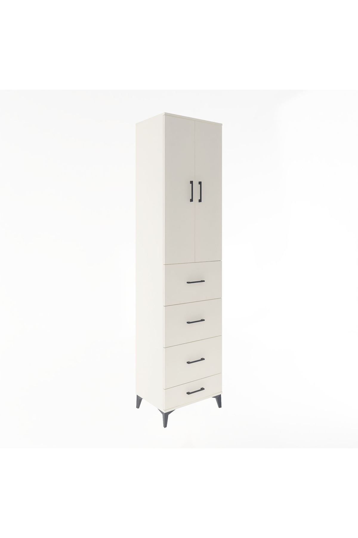 Hyperion Dolap 3 Raflı 4 Çekmeceli 2 Kapaklı 60x44x243 - S65M075V1B