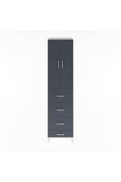 Hyperion Dolap 3 Raflı 4 Çekmeceli 2 Kapaklı 60x44x243 - S65M075V2B
