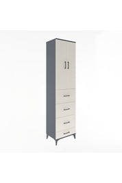 Hyperion Dolap 3 Raflı 4 Çekmeceli 2 Kapaklı 60x44x243 - S65M075V4B