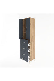Hyperion Dolap 3 Raflı 4 Çekmeceli 2 Kapaklı 60x44x243 - S65M075V8B