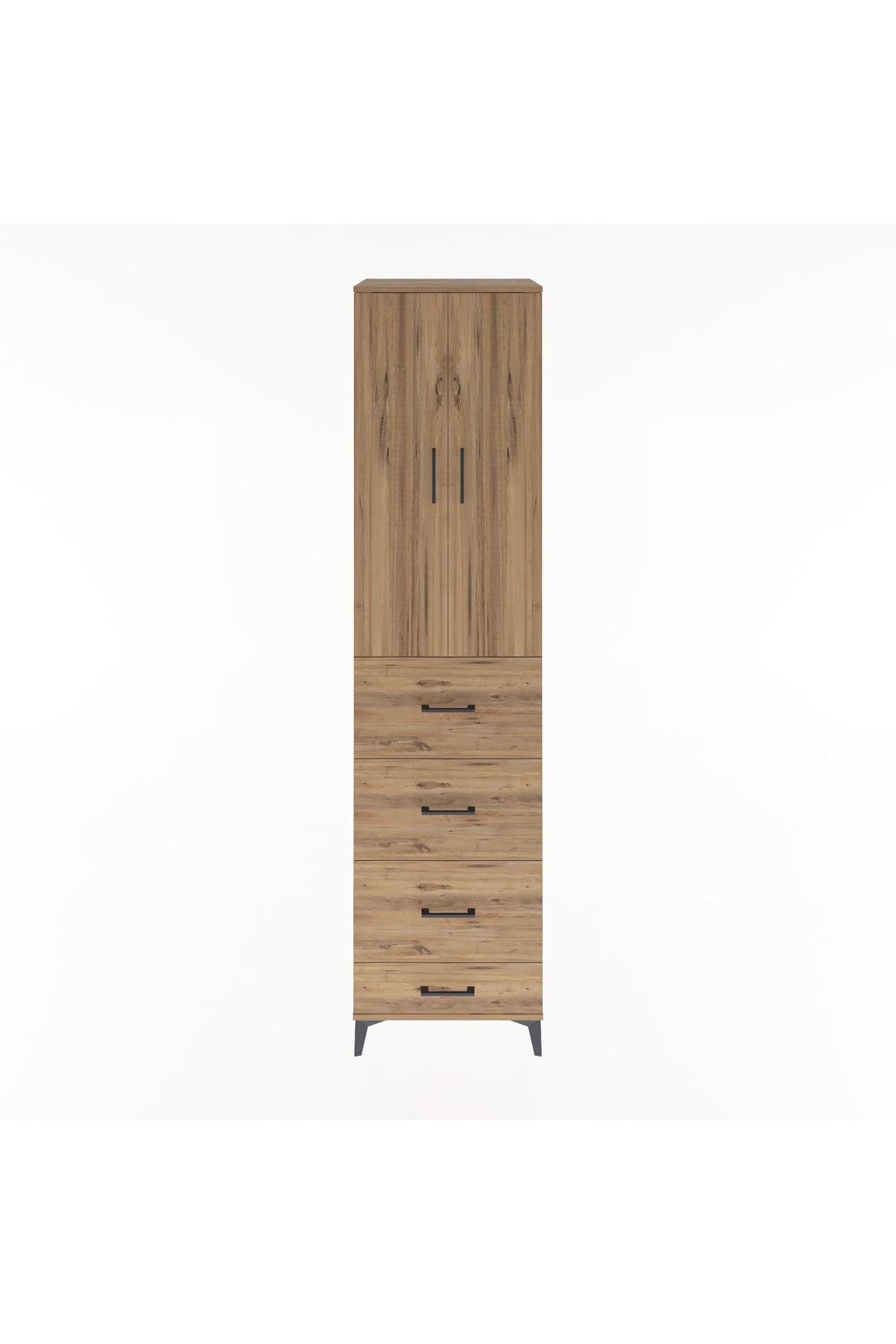 Hyperion Dolap 3 Raflı 4 Çekmeceli 2 Kapaklı 60x44x243 - S65M075V9B