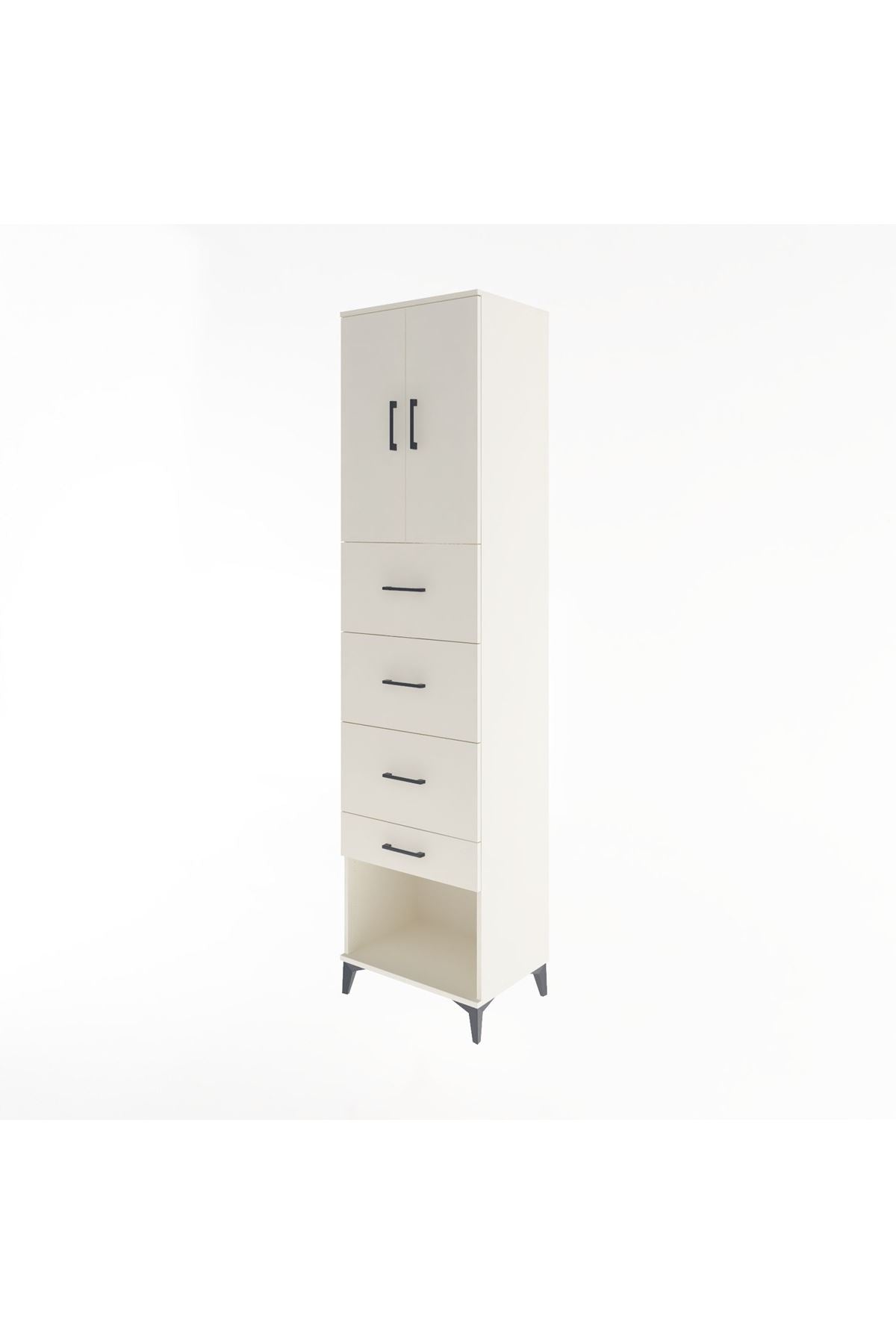 Hyperion Dolap 2 Raflı 4 Çekmeceli 2 Kapaklı 60x44x243 - S65M076V1B