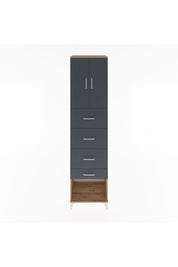 Hyperion Dolap 2 Raflı 4 Çekmeceli 2 Kapaklı 60x44x243 - S65M076V8B
