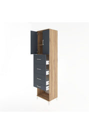 Hyperion Dolap 2 Raflı 4 Çekmeceli 2 Kapaklı 60x44x243 - S65M076V8B