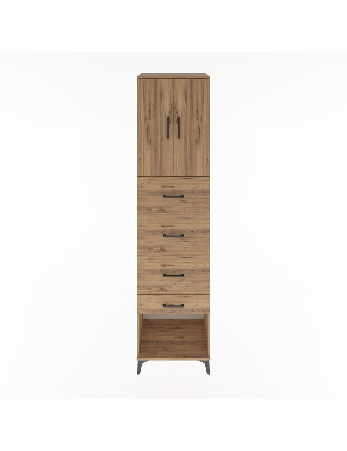 Hyperion Dolap 2 Raflı 4 Çekmeceli 2 Kapaklı 60x44x243 - S65M076V9B