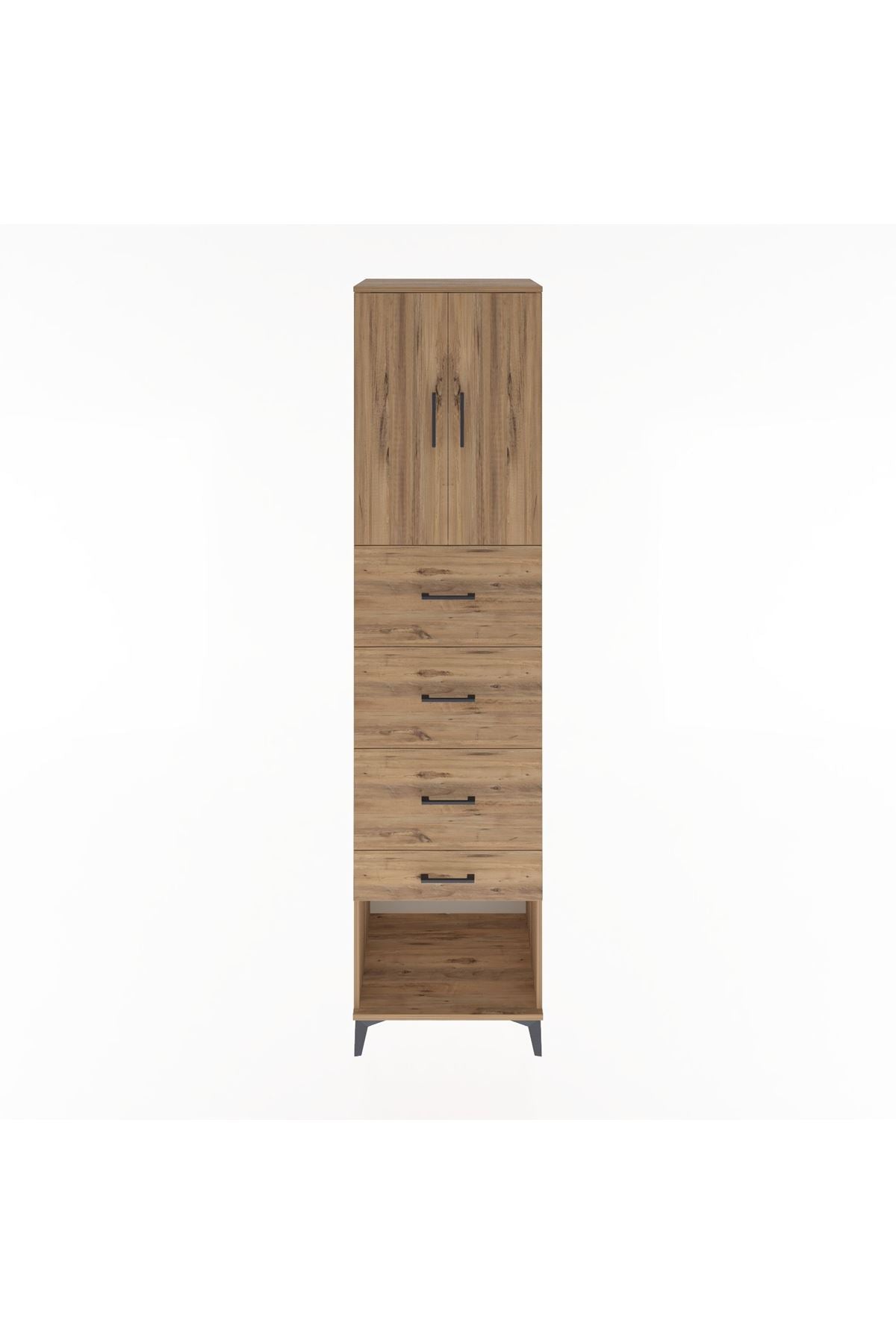 Hyperion Dolap 2 Raflı 4 Çekmeceli 2 Kapaklı 60x44x243 - S65M076V9B