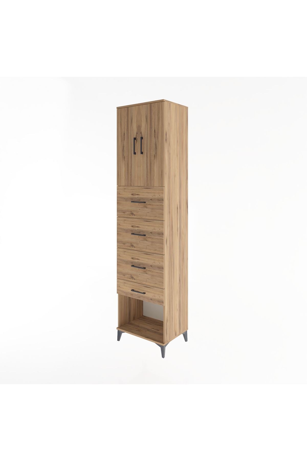 Hyperion Dolap 2 Raflı 4 Çekmeceli 2 Kapaklı 60x44x243 - S65M076V9B