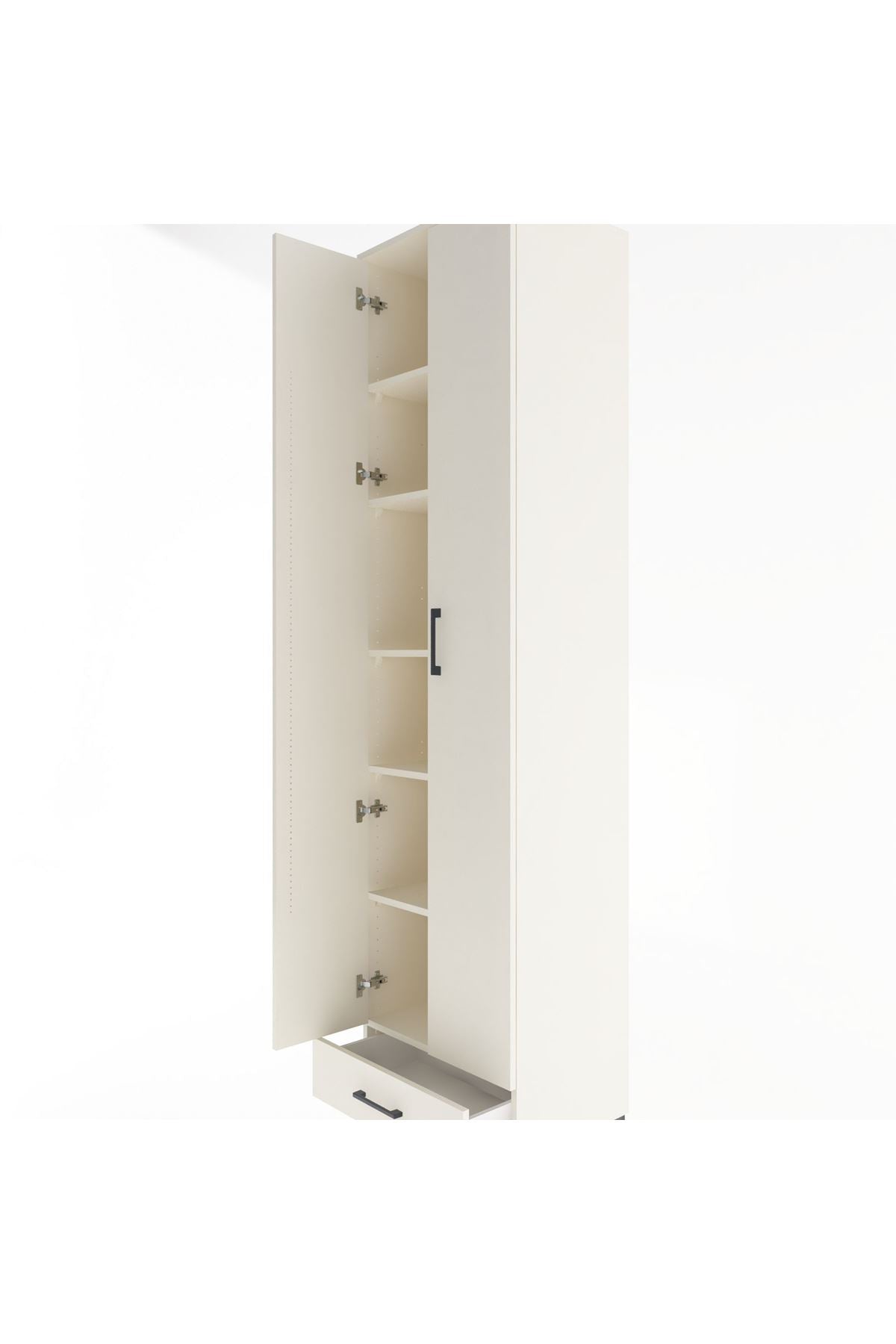 Hyperion Dolap 6 Raflı Tek Çekmeceli 2 Kapaklı 60x44x243 - S65M077V1B