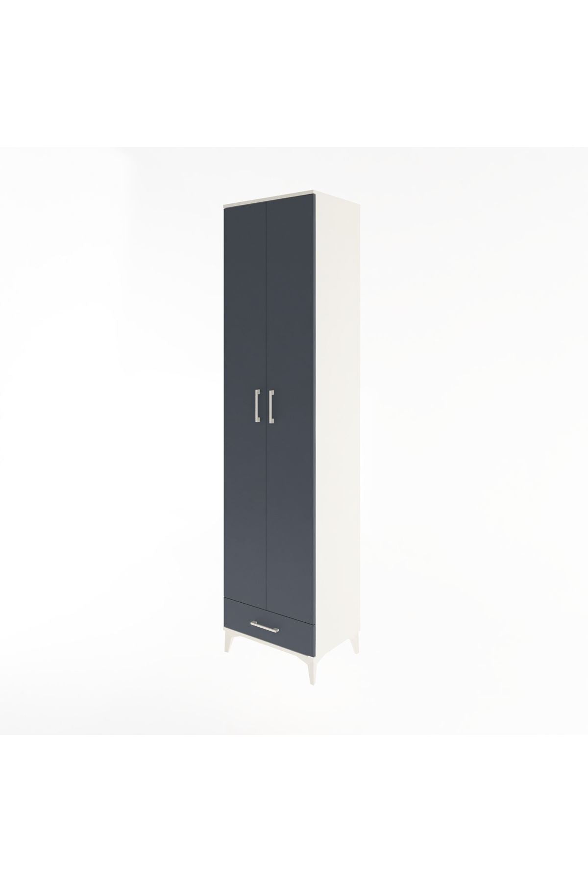 Hyperion Dolap 6 Raflı Tek Çekmeceli 2 Kapaklı 60x44x243 - S65M077V2B