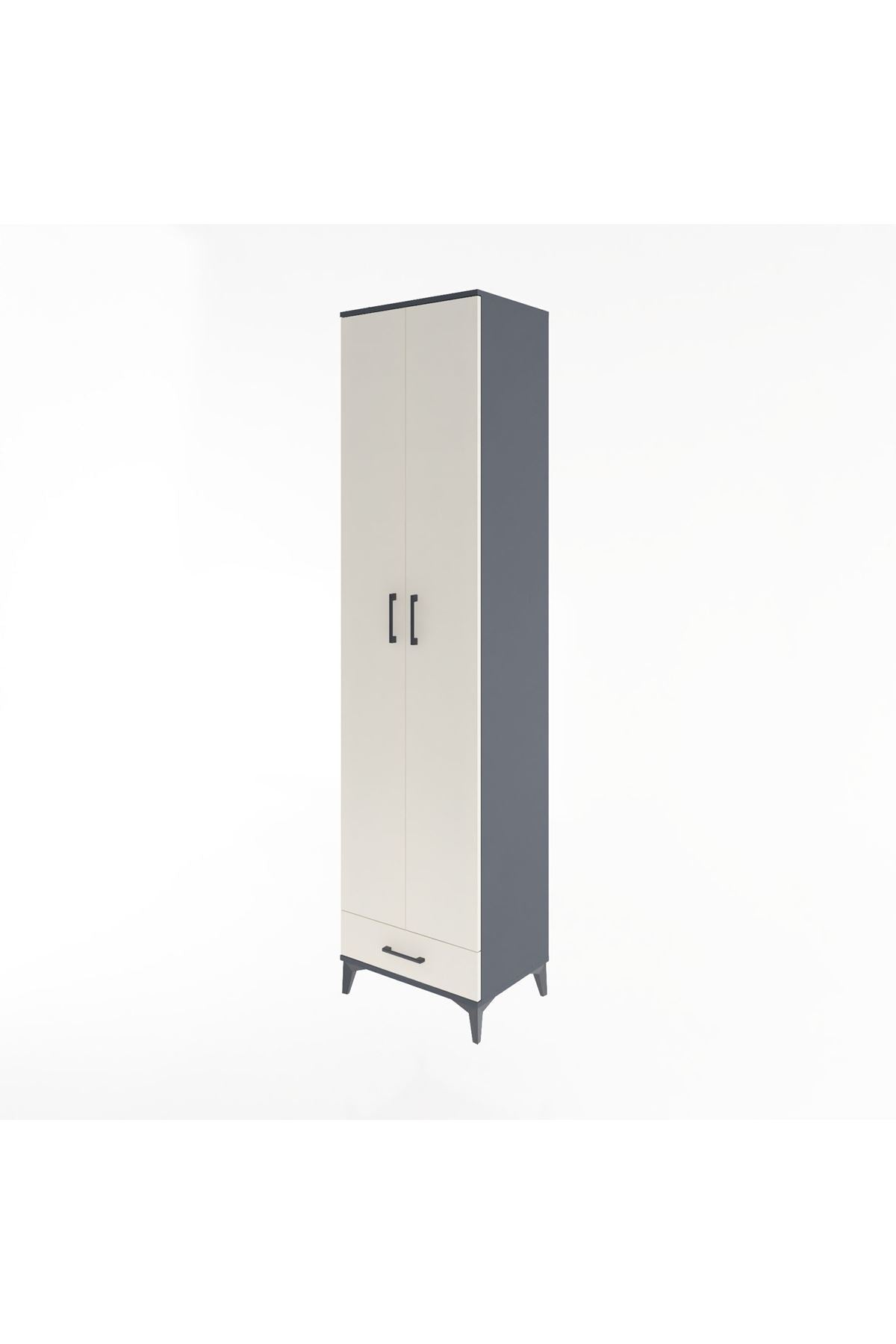 Hyperion Dolap 6 Raflı Tek Çekmeceli 2 Kapaklı 60x44x243 - S65M077V4B