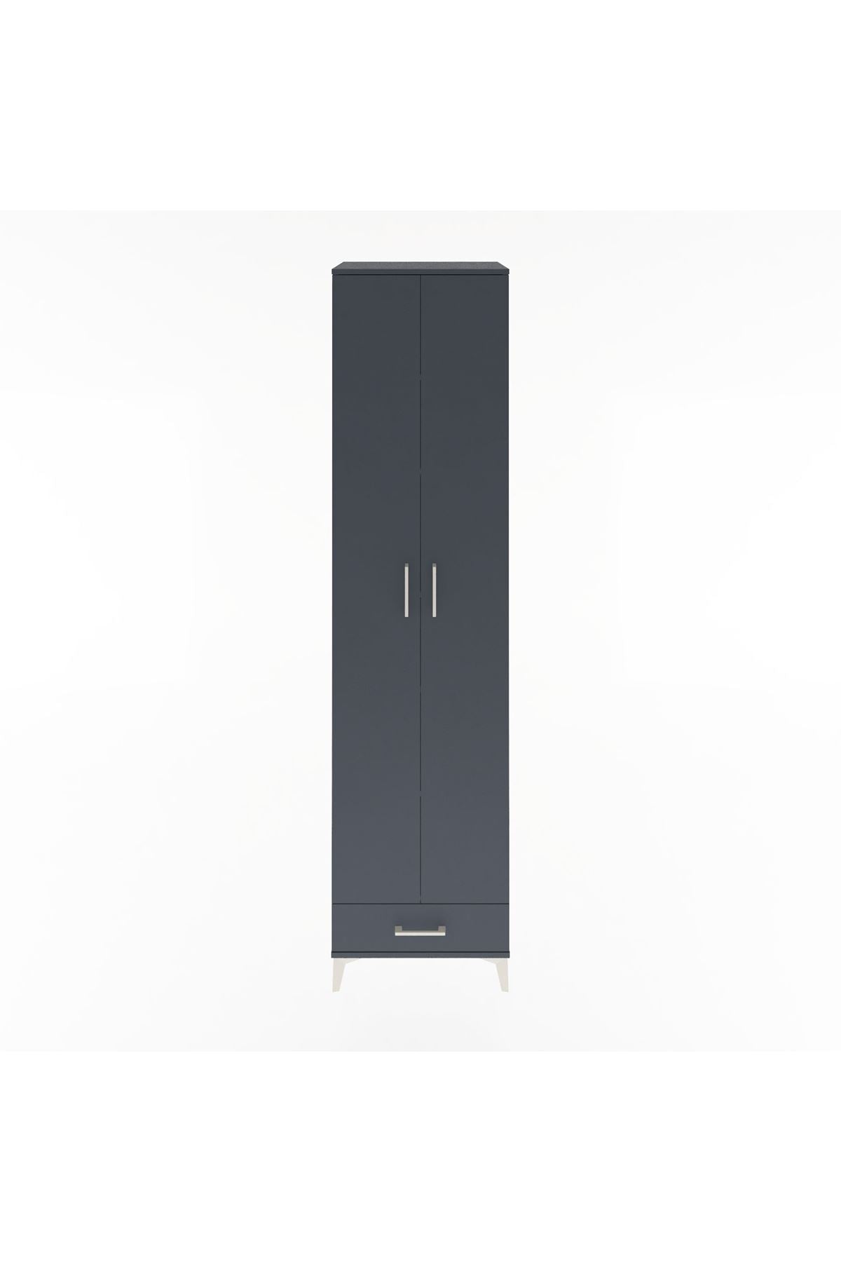 Hyperion Dolap 6 Raflı Tek Çekmeceli 2 Kapaklı 60x44x243 - S65M077V5B