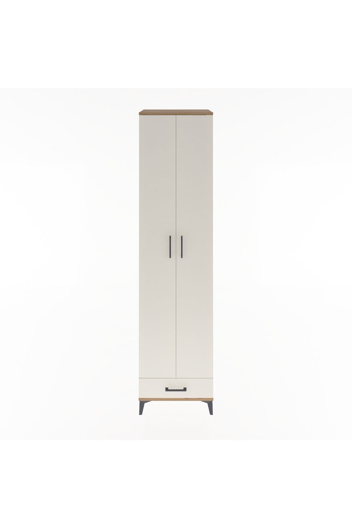Hyperion Dolap 6 Raflı Tek Çekmeceli 2 Kapaklı 60x44x243 - S65M077V7B