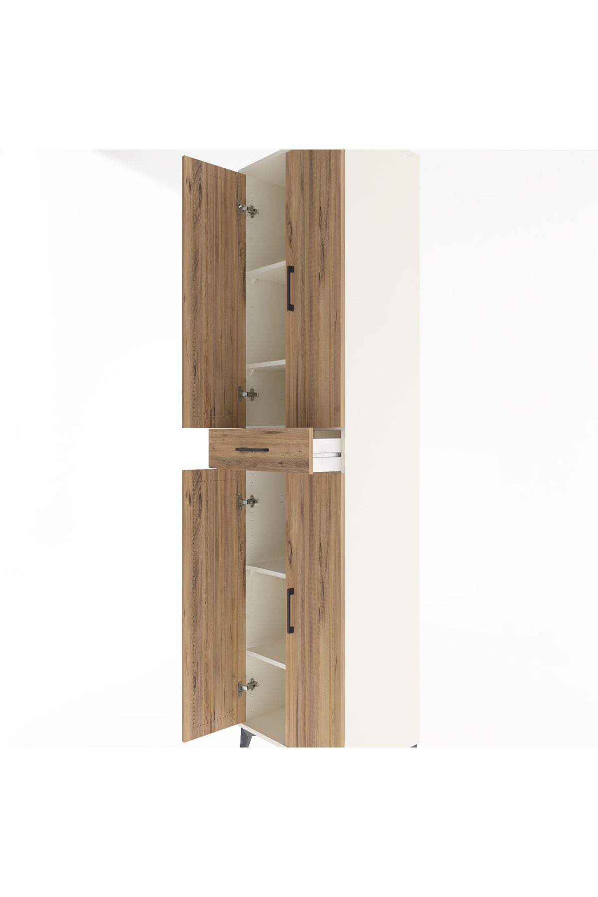 Hyperion Dolap 5 Raflı Tek Çekmeceli 4 Kapaklı 60x44x243 - S65M078V3B