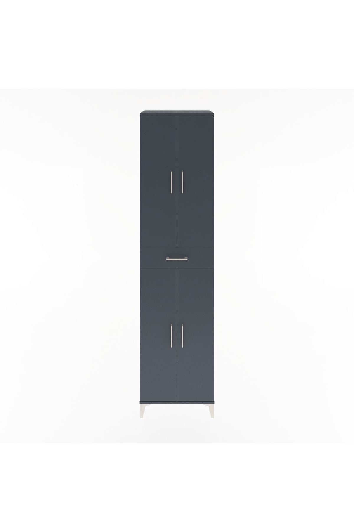 Hyperion Dolap 5 Raflı Tek Çekmeceli 4 Kapaklı 60x44x243 - S65M078V5B