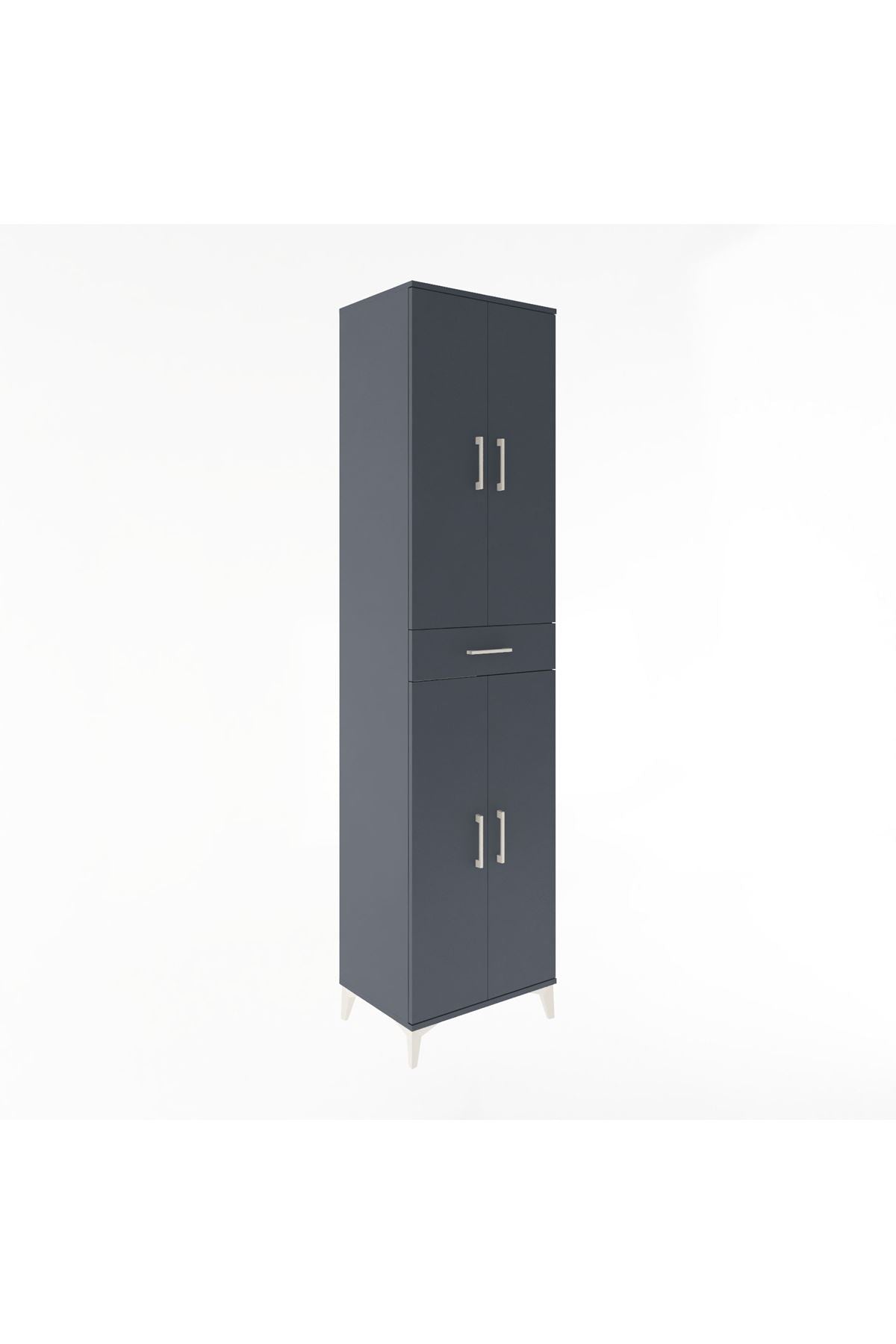Hyperion Dolap 5 Raflı Tek Çekmeceli 4 Kapaklı 60x44x243 - S65M078V5B