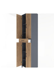 Hyperion Dolap 5 Raflı Tek Çekmeceli 4 Kapaklı 60x44x243 - S65M078V6B