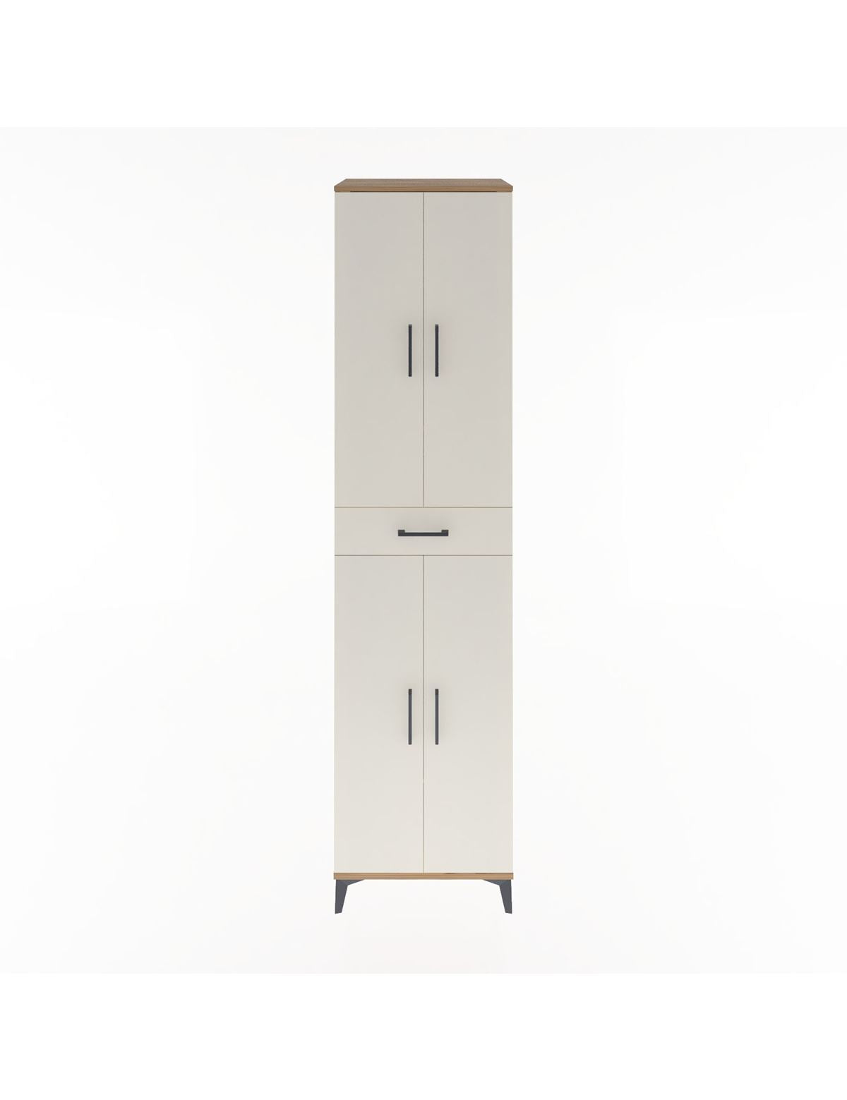 Hyperion Dolap 5 Raflı Tek Çekmeceli 4 Kapaklı 60x44x243 - S65M078V7B