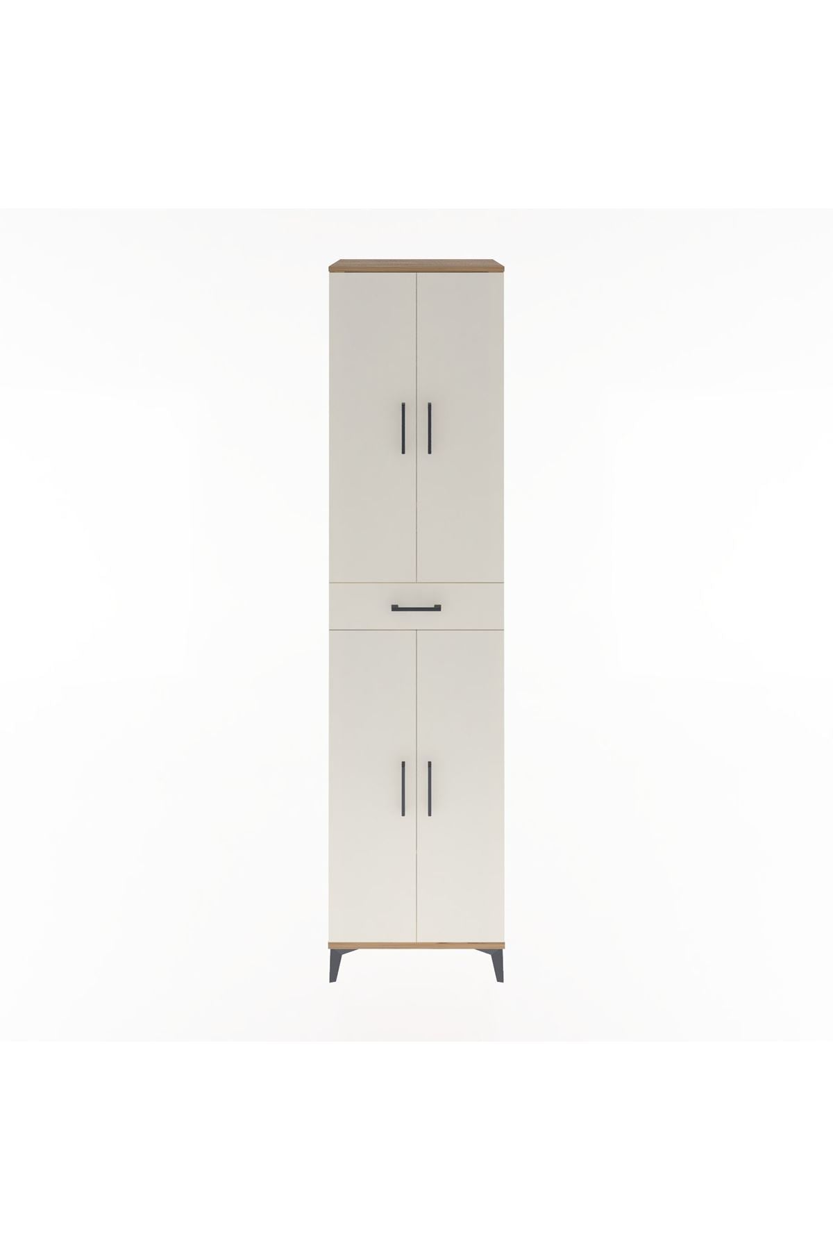 Hyperion Dolap 5 Raflı Tek Çekmeceli 4 Kapaklı 60x44x243 - S65M078V7B