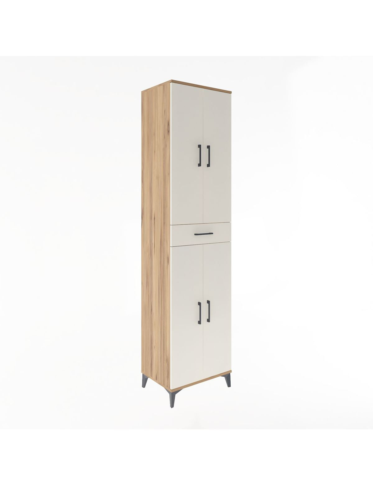 Hyperion Dolap 5 Raflı Tek Çekmeceli 4 Kapaklı 60x44x243 - S65M078V7B