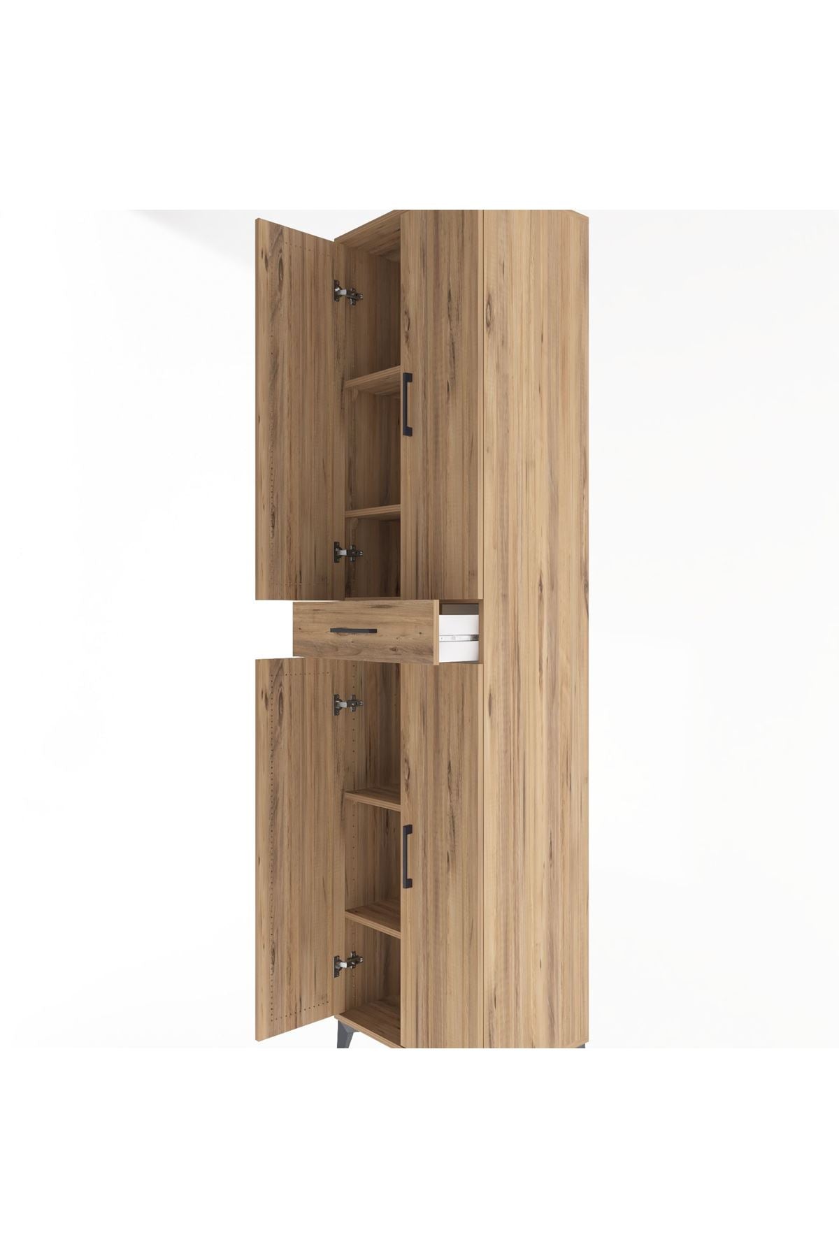 Hyperion Dolap 5 Raflı Tek Çekmeceli 4 Kapaklı 60x44x243 - S65M078V9B