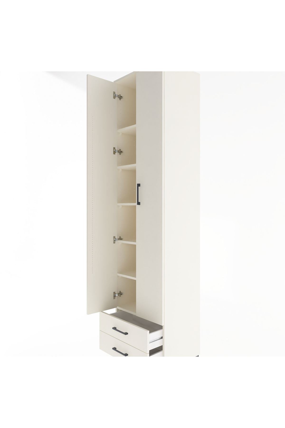 Hyperion Dolap 6 Raflı 2 Çekmeceli 2 Kapaklı 60x44x243 - S65M079V1B