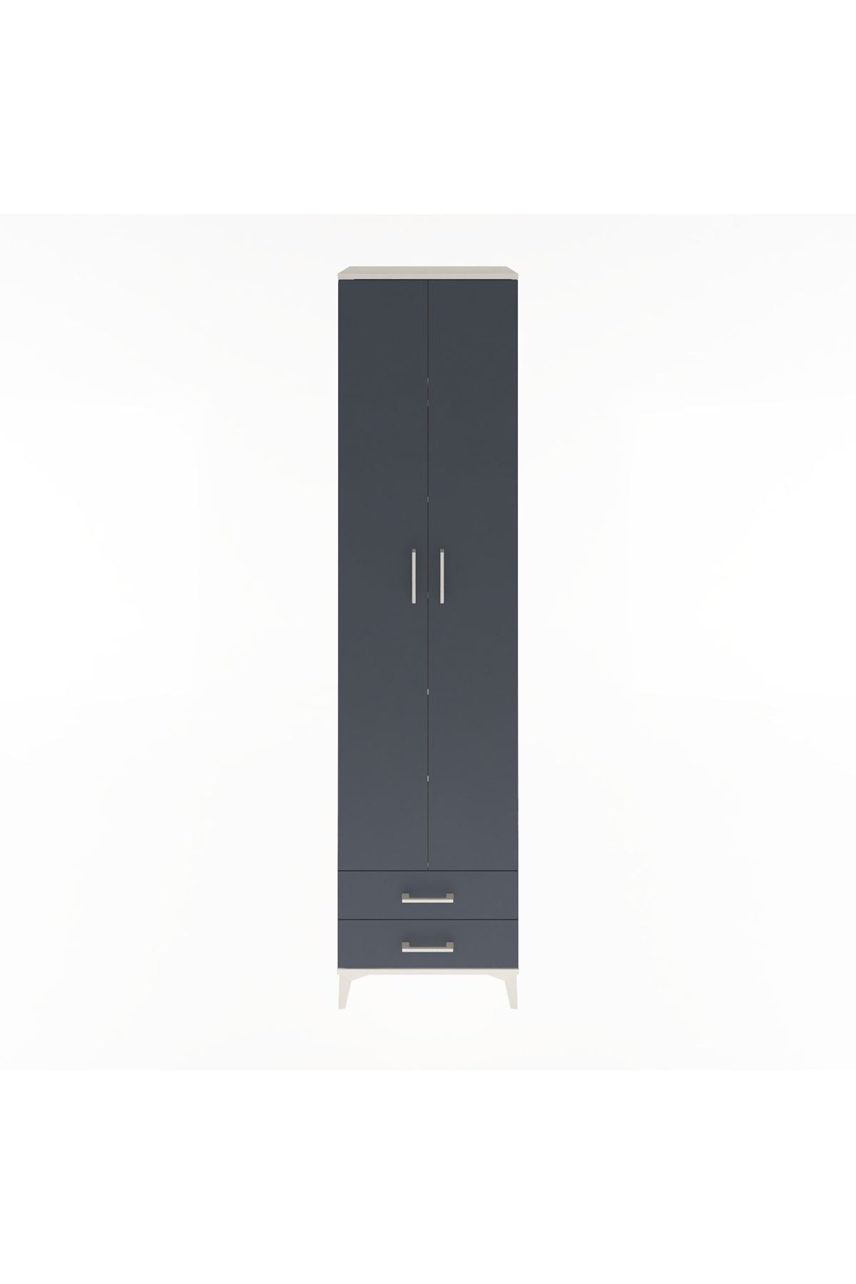 Hyperion Dolap 6 Raflı 2 Çekmeceli 2 Kapaklı 60x44x243 - S65M079V2B