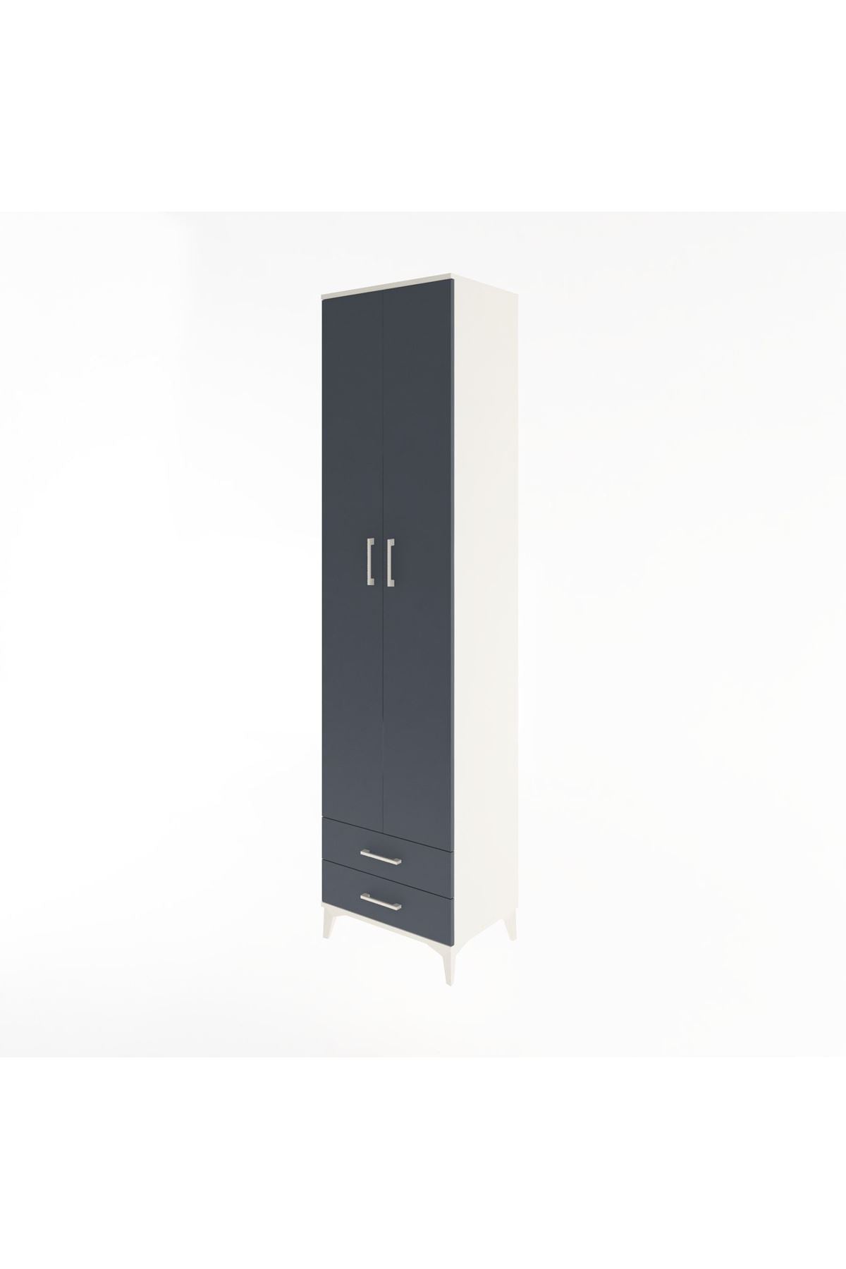 Hyperion Dolap 6 Raflı 2 Çekmeceli 2 Kapaklı 60x44x243 - S65M079V2B