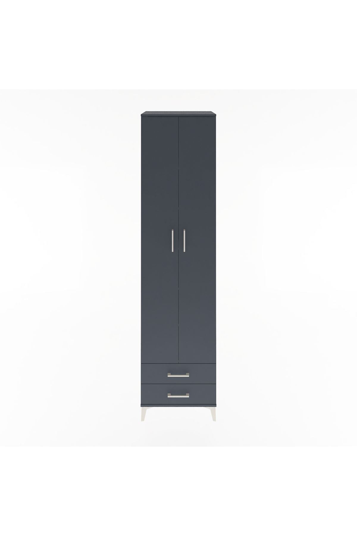 Hyperion Dolap 6 Raflı 2 Çekmeceli 2 Kapaklı 60x44x243 - S65M079V5B