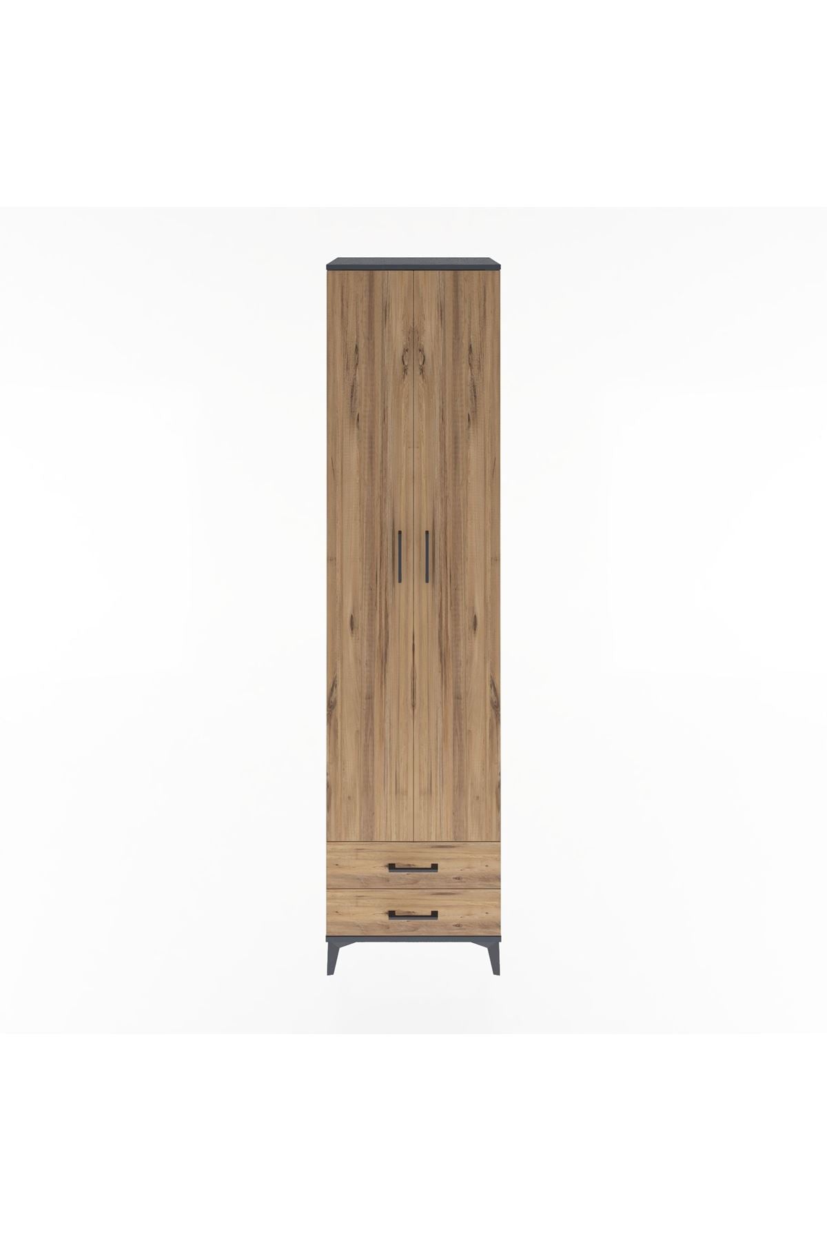 Hyperion Dolap 6 Raflı 2 Çekmeceli 2 Kapaklı 60x44x243 - S65M079V6B