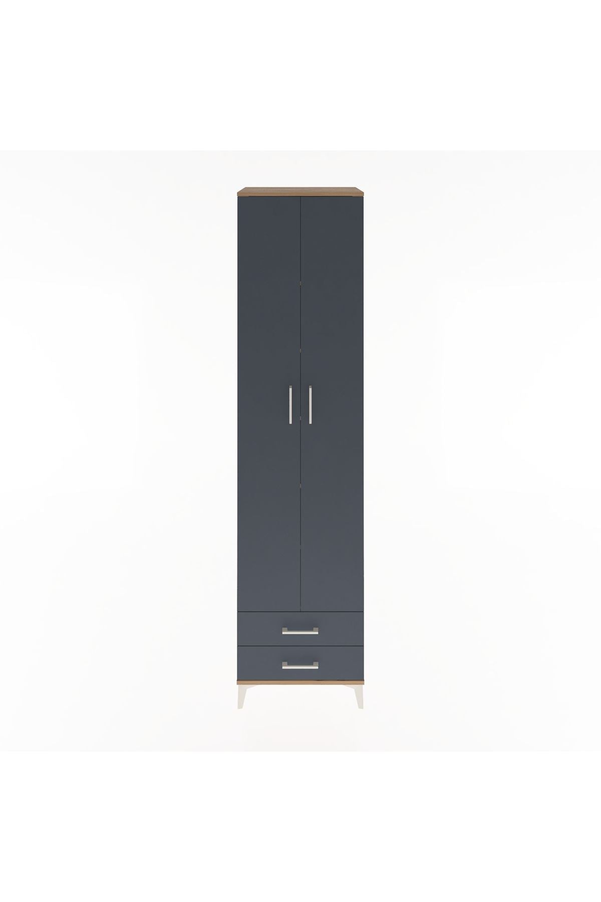 Hyperion Dolap 6 Raflı 2 Çekmeceli 2 Kapaklı 60x44x243 - S65M079V8B