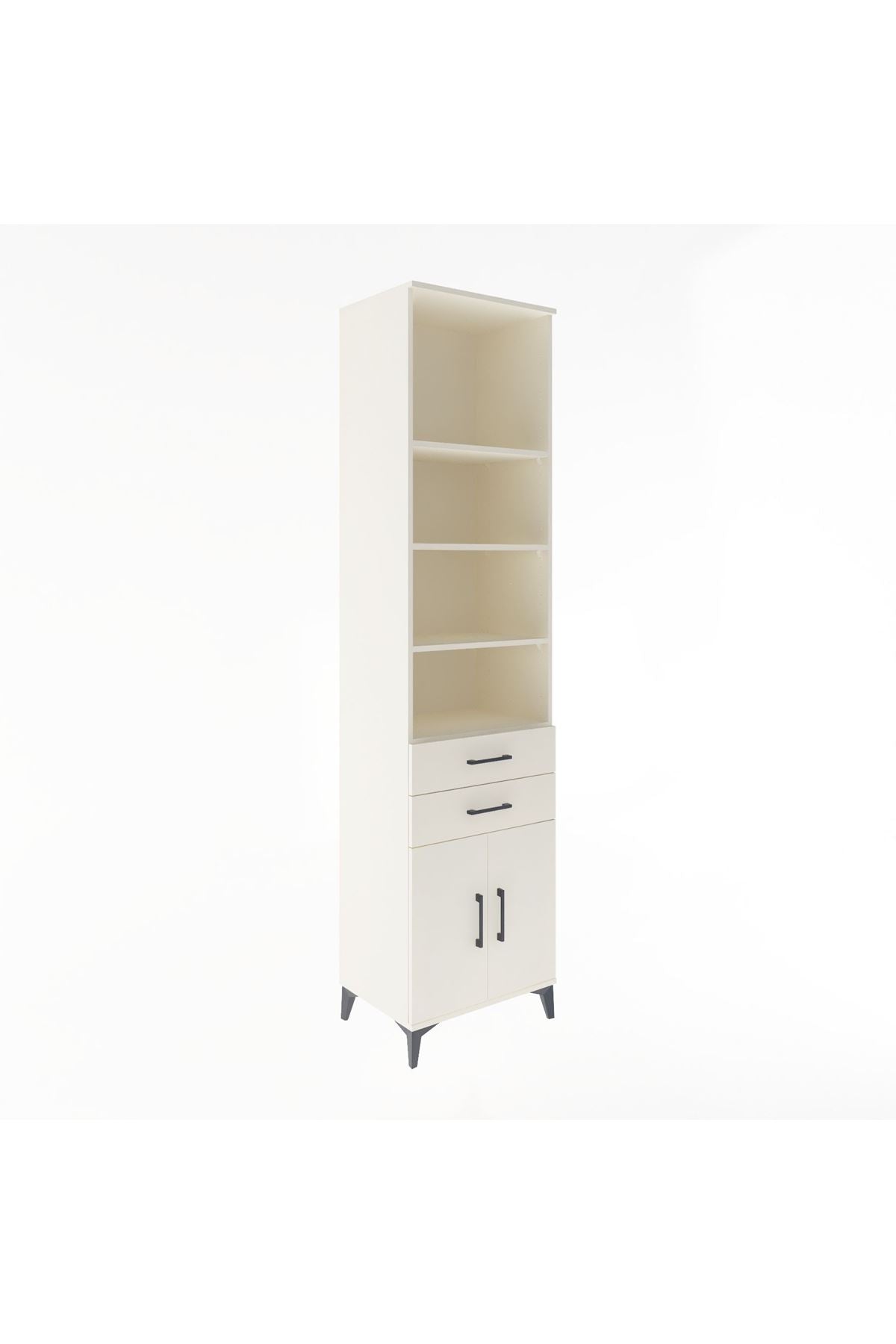 Hyperion Dolap 5 Raflı 2 Çekmeceli 2 Kapaklı 60x44x243 - S65M080V1B